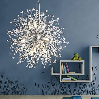 シャンデリア おしゃれ 花火 ペンダントライト LED電球付き Amazon.co.jp : Okelly シャンデリア クリスタル 照明器具